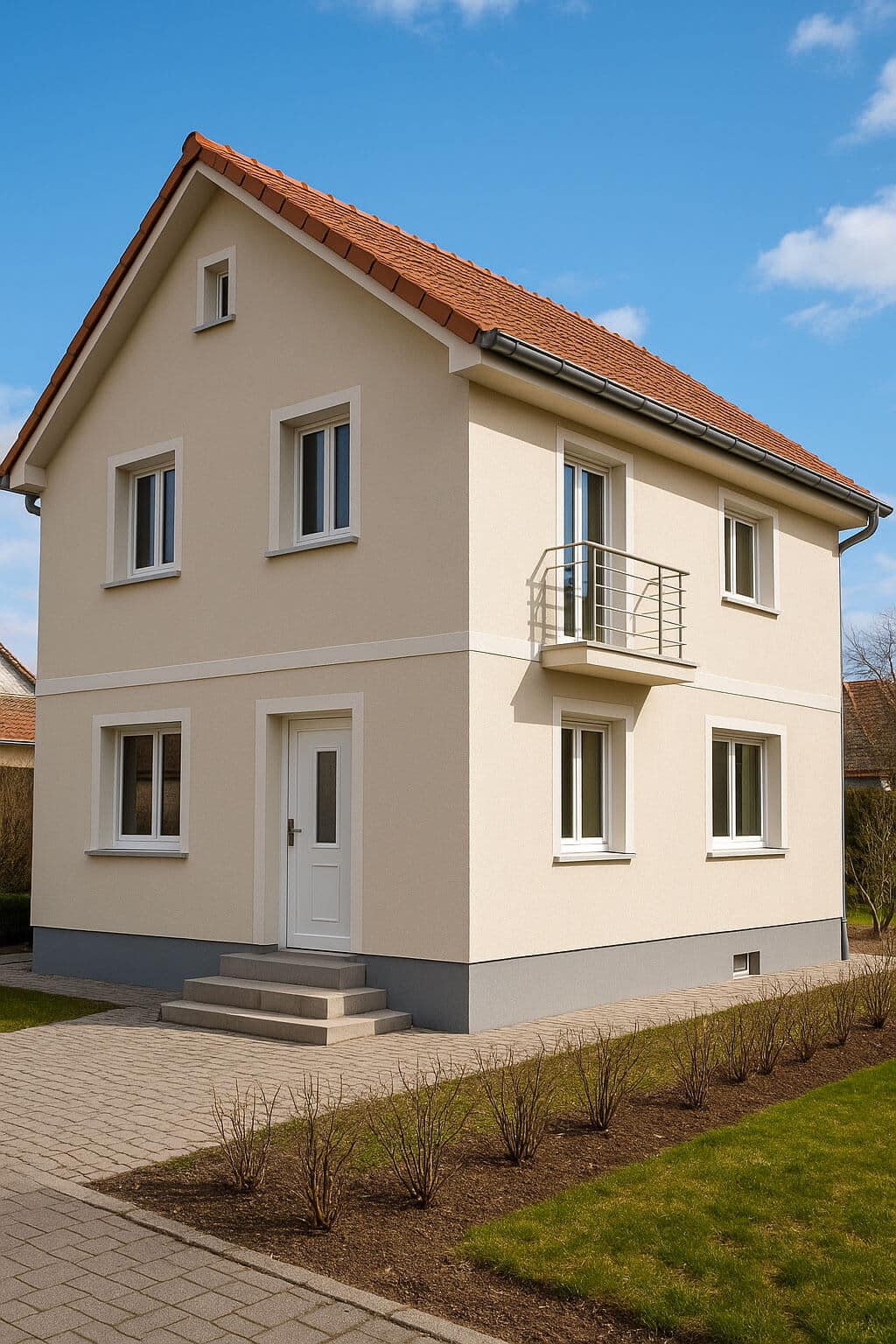 AMI Lorraine - Ravalement façades + ITE d'une maison à Nancy.